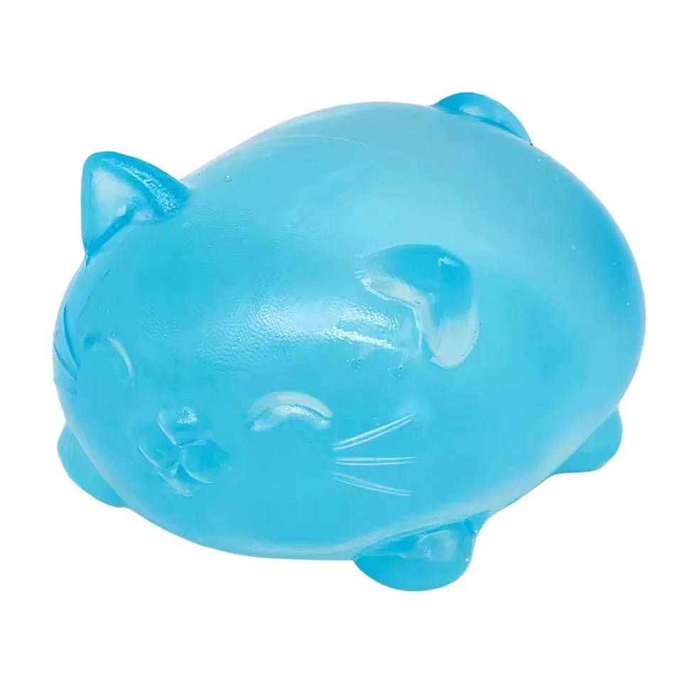 Cute Cat Stress Relief Squeeze Toy – Mini Soft Decompression Fidget Toy