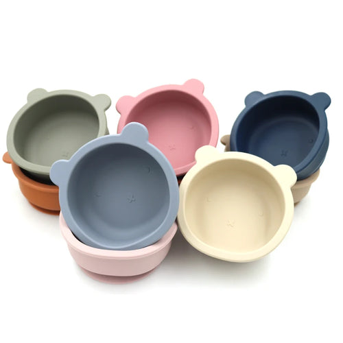 Bear Shape Silicone Baby Suction Bowl 300ml