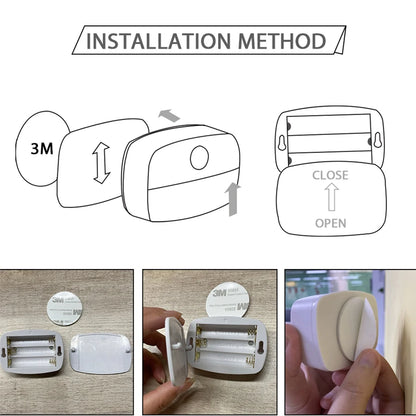 Motion Sensor Night Light Wireless Battery LED Cabinet Lamp