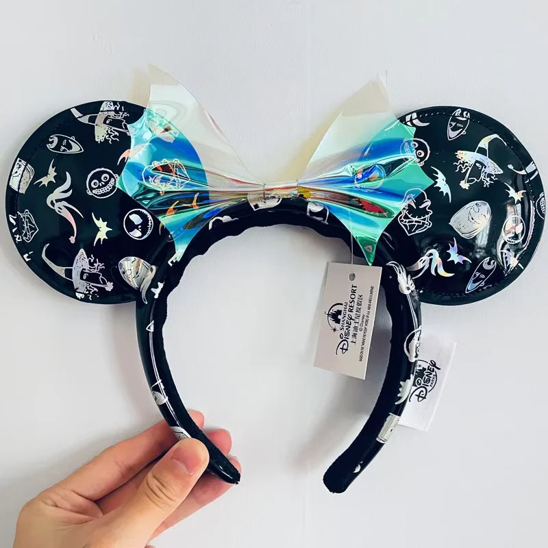 Disney Minnie Mouse Ears Headband – Plush Bow for Adults & Kids