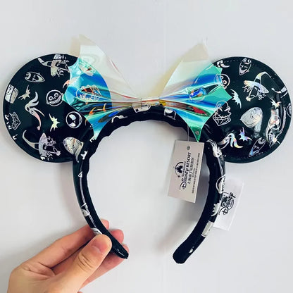 Disney Minnie Mouse Ears Headband – Plush Bow for Adults & Kids