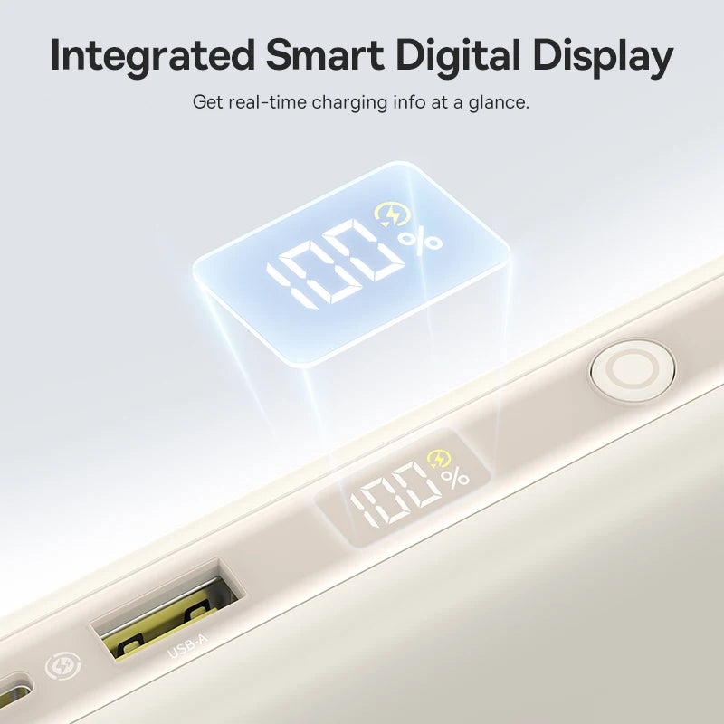 Baseus 20000mAh 100W Power Bank with Built-In Dual USB-C Cables