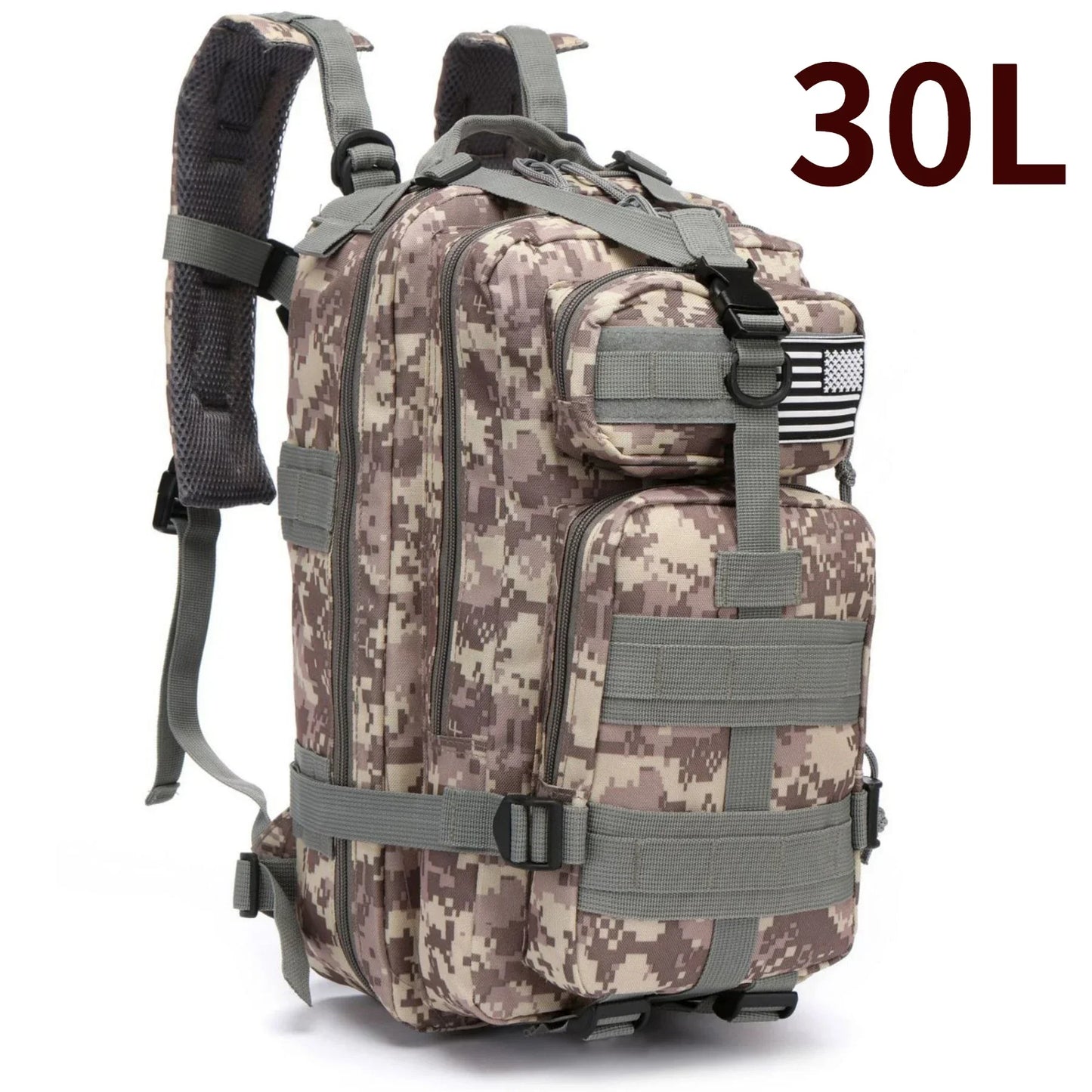 50L Tactical Backpack – 1000D Nylon Waterproof Military Rucksack for Hiking, Hunting & Outdoor