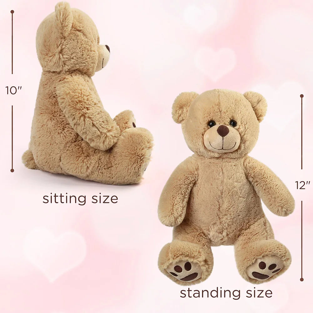 Teddy Bear Stuffed Animal – 12" Soft Plush Bear Toy