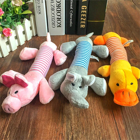 Cute Plush Squeaky Chew Toy for Dogs and Cats