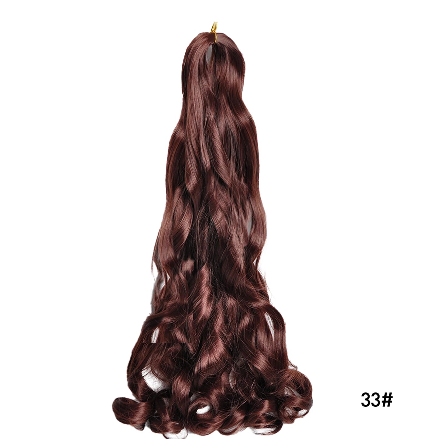French Curl Braiding Hair 24 Inch – Pre-Stretched Synthetic Spiral Braids for Women