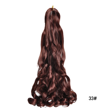 French Curl Braiding Hair 24 Inch – Pre-Stretched Synthetic Spiral Braids for Women