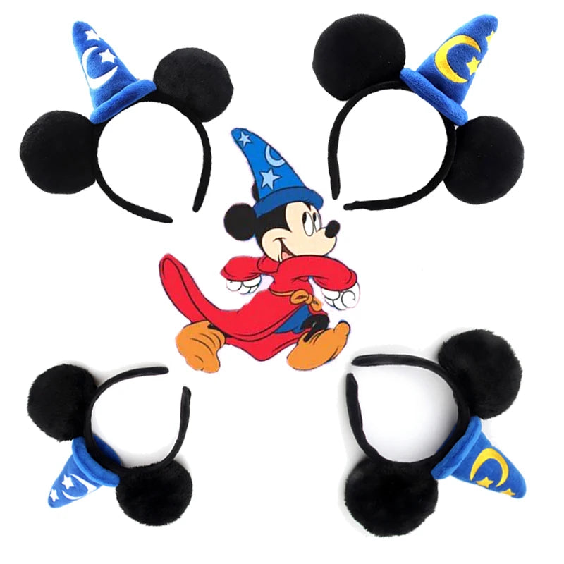 Mickey Mouse Ears Headband – Plush Sorcerer Wizard Hat