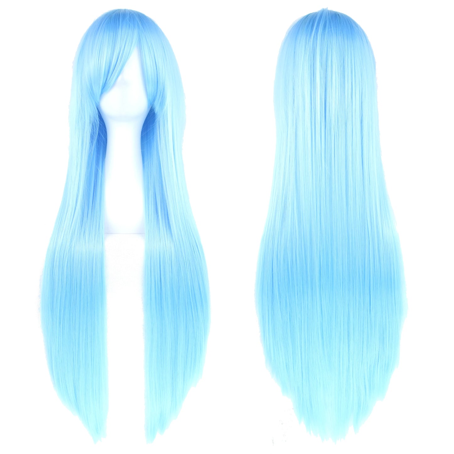 80cm Long Synthetic Cosplay Wig – Straight Hair, 36 Colors