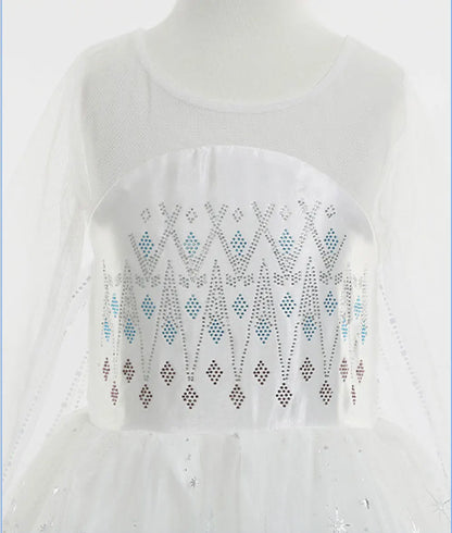 Elsa Princess Costume Set for Girls – Frozen Dress