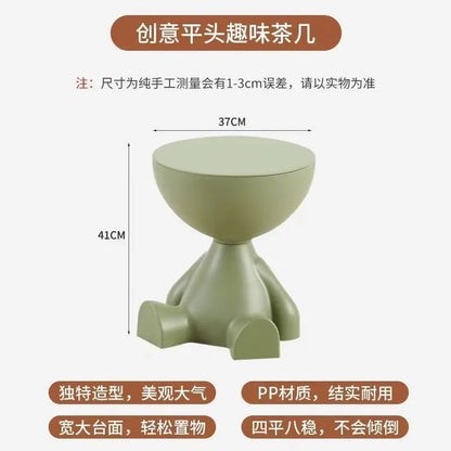 Creative Cartoon Side Table – Cute Plastic Coffee & Sofa End Table