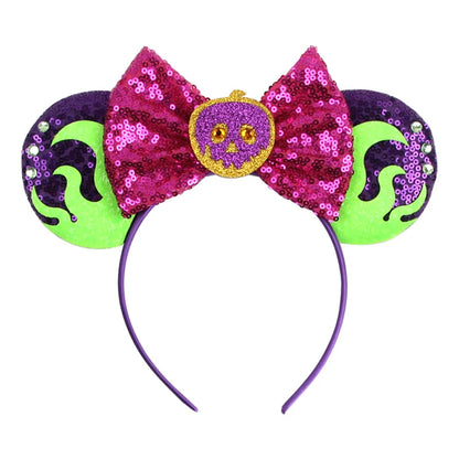 Disney Mouse Ear Headband Sequin Bow for Girls Adults Halloween Party