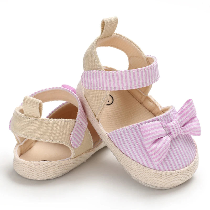 Baby Girl Bow Sandals Soft Sole First Walker Shoes