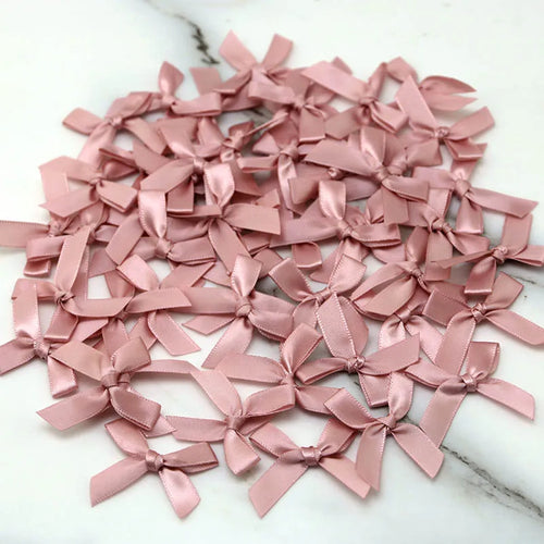 Satin Ribbon Bows 50pcs for DIY Crafts & Gift Wrapping