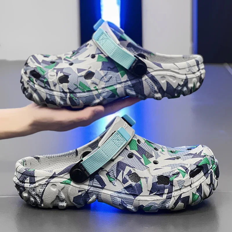 Men’s Camouflage Garden Clog Sandals