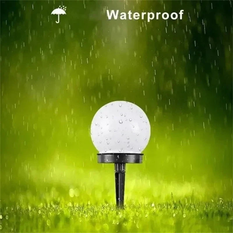 Solar LED Garden Ball Lights – Waterproof Outdoor Lawn Stake Lamps