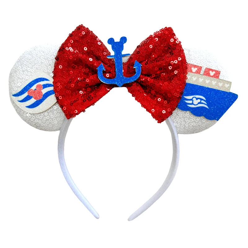 Disney Mouse Ear Headband Sequin Bow for Girls Adults Halloween Party