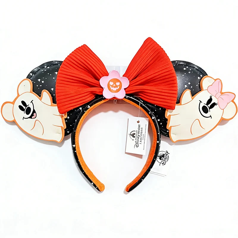 Disney Princess Minnie Ears Headband – Sequin Bow Hair Hoop