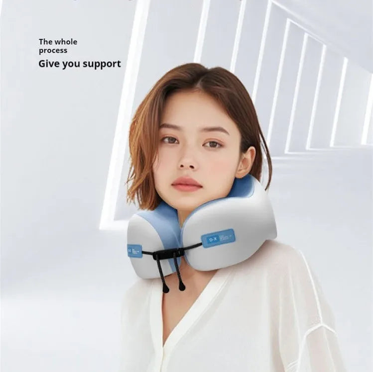 Memory Foam Travel Neck Pillow – U-Shaped, Soft & Ergonomic, 3 Colors