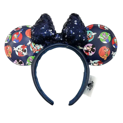 Disney Mickey Minnie Ears Headband – Sequin Bow Costume Cosplay