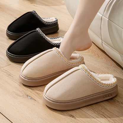 Women's Fuzzy Fur Slippers – Plush Indoor Slides & Flats