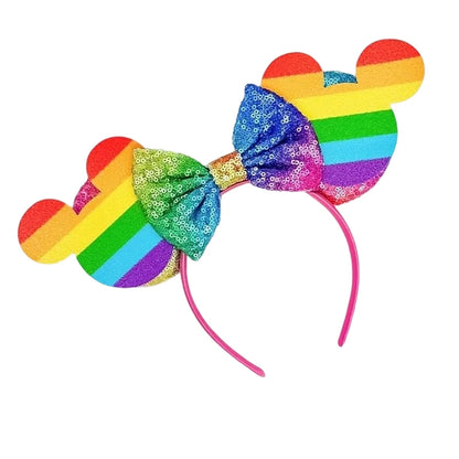 Disney Mouse Ear Headband Sequin Bow for Girls Adults Halloween Party