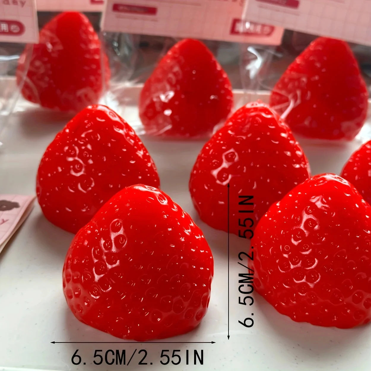 Squishy Strawberry Squeeze Toy – Soft Stress Relief Fidget Toy for Kids