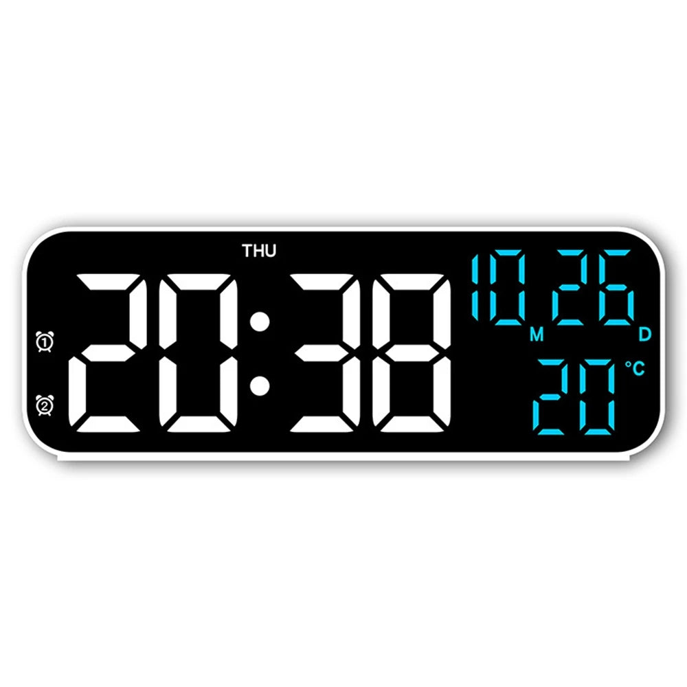 Digital Alarm Clock with Temperature, Date & Voice Control