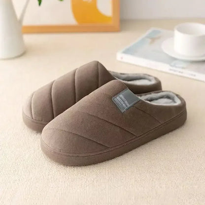 Winter Plush Slippers – Non-Slip Warm Indoor Shoes for Men & Women