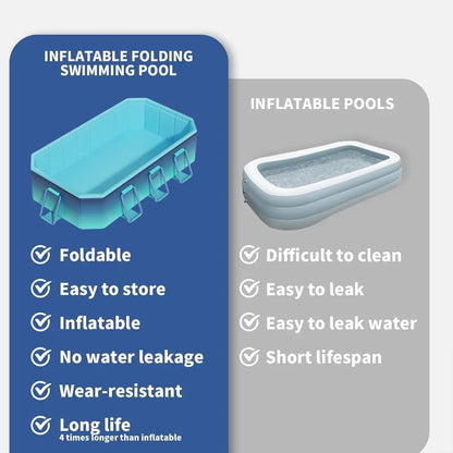Large Foldable Non Inflatable Portable Swimming Pool