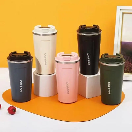 Stainless Steel Travel Coffee Mug – Leak-Proof Thermal Thermos Flask