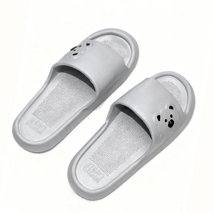 Cartoon Bear Indoor Slippers – Lightweight Soft EVA Slides for Women
