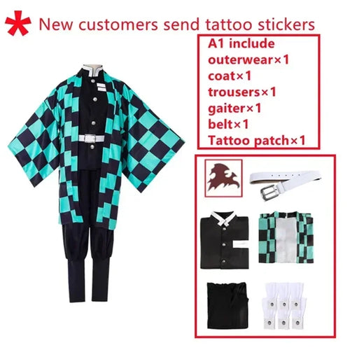 Tanjiro Kamado Cosplay Costume – Demon Slayer Uniform