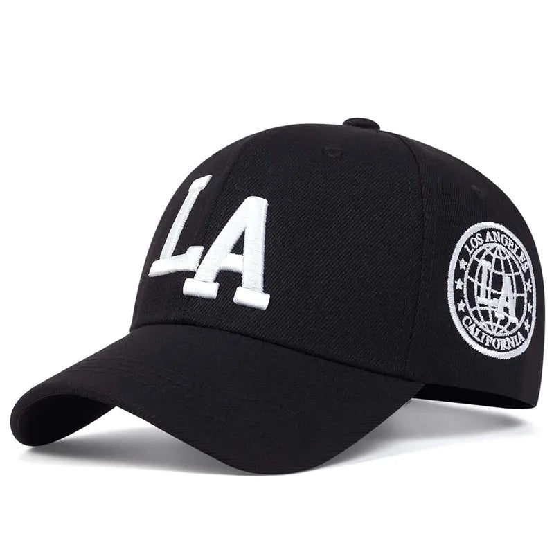 LA Embroidered Baseball Cap – Adjustable Snapback Unisex Hat