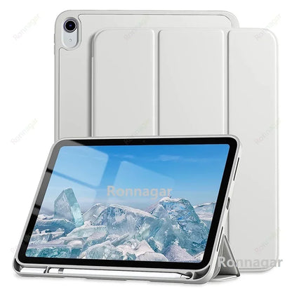 iPad Case with Pencil Holder – Smart Cover for All iPad Models, 8 Colors