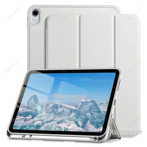 iPad Case with Pencil Holder – Smart Cover for All iPad Models, 8 Colors