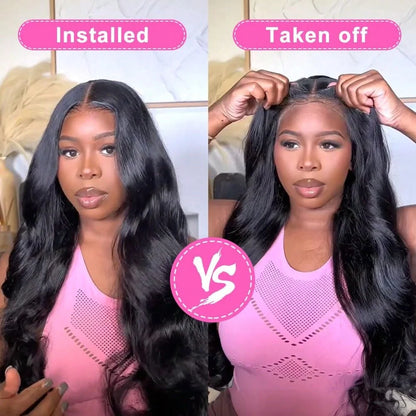 Body Wave HD Lace Front Wig Human Hair 220% 250% Density