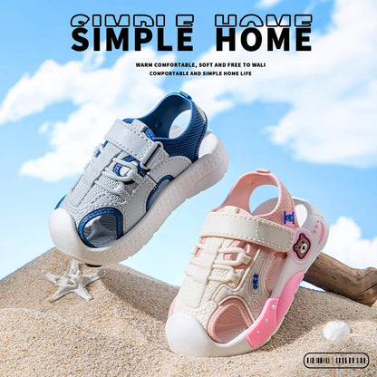 Baby Toddler Sandals Anti-Slip Soft Sole Beach Shoes for Boys & Girls