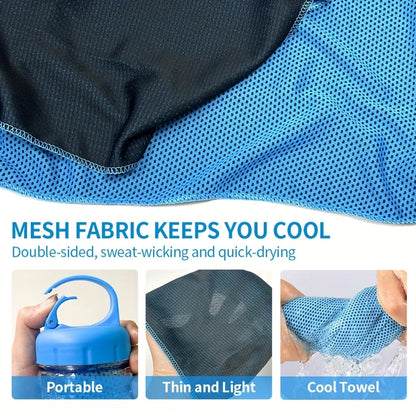 Cooling Sports Towel with Portable Bottle Case – Quick Dry, Ice Cold Sensation