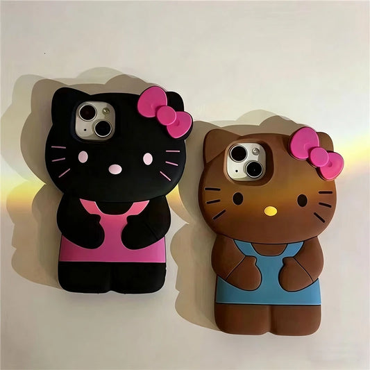 Kitty Cat 3D Silicone Soft iPhone Case