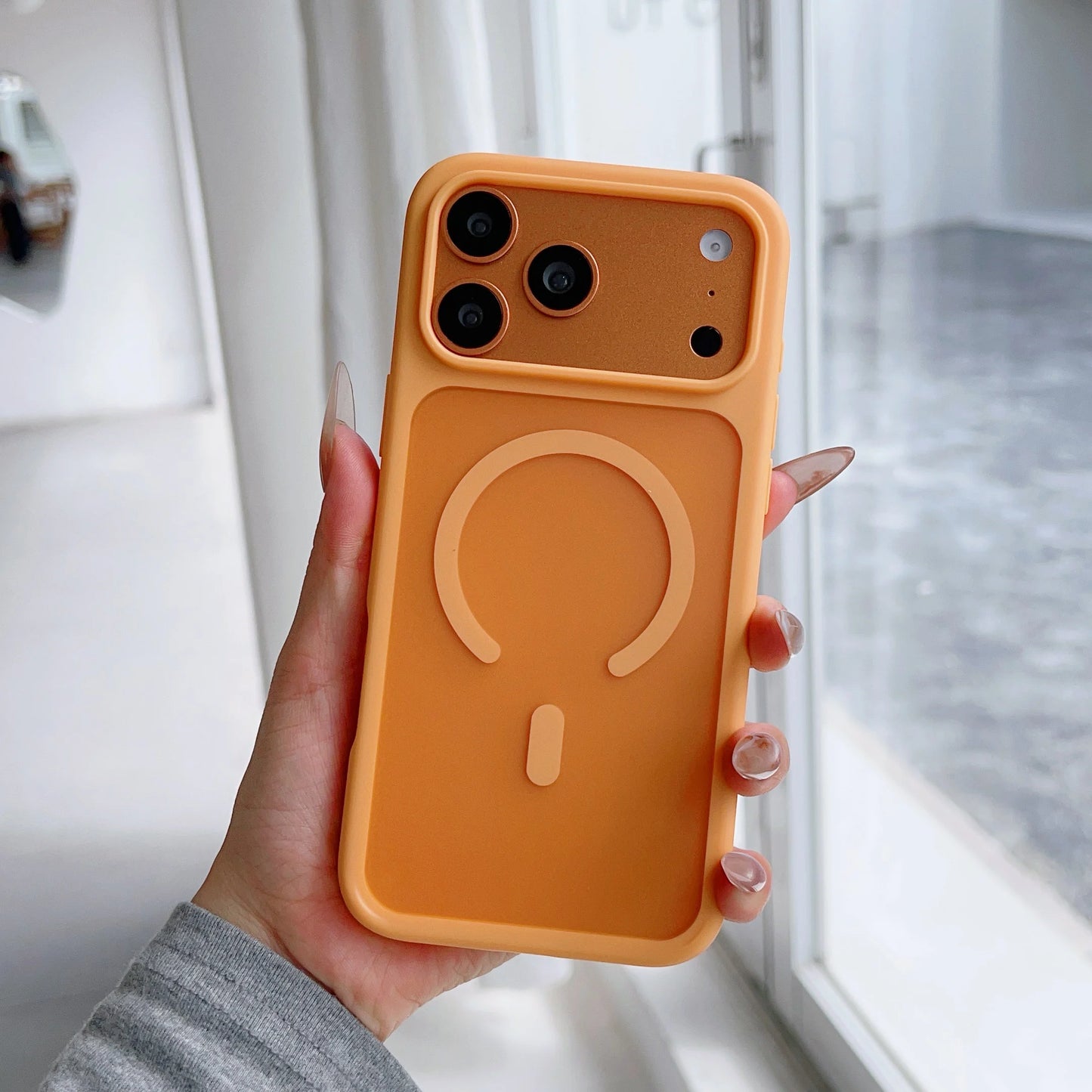 Magnetic Matte Original Translucent iPhone Case