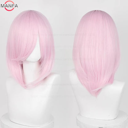 Anime Cosplay Bob Wig with Bangs – 40cm Heat Resistant, 54 Colors