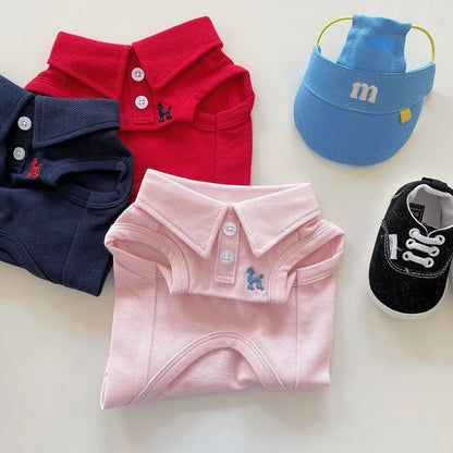 Dog Polo Shirt – Soft Breathable Cotton Pet Clothes