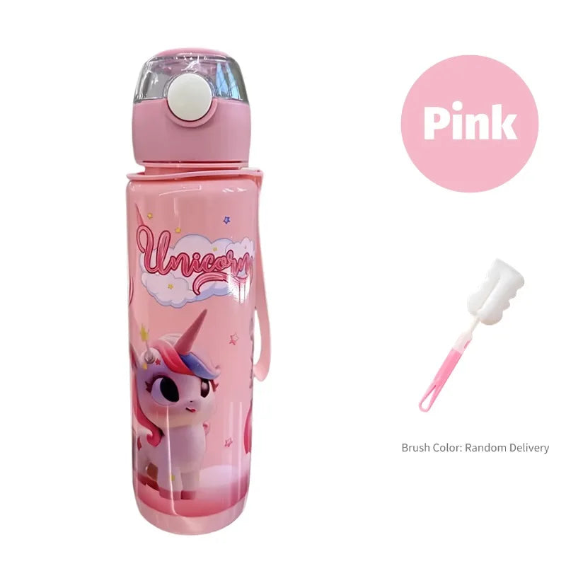 700ML BPA Free Cartoon Portable Water Bottle with Carry Ring