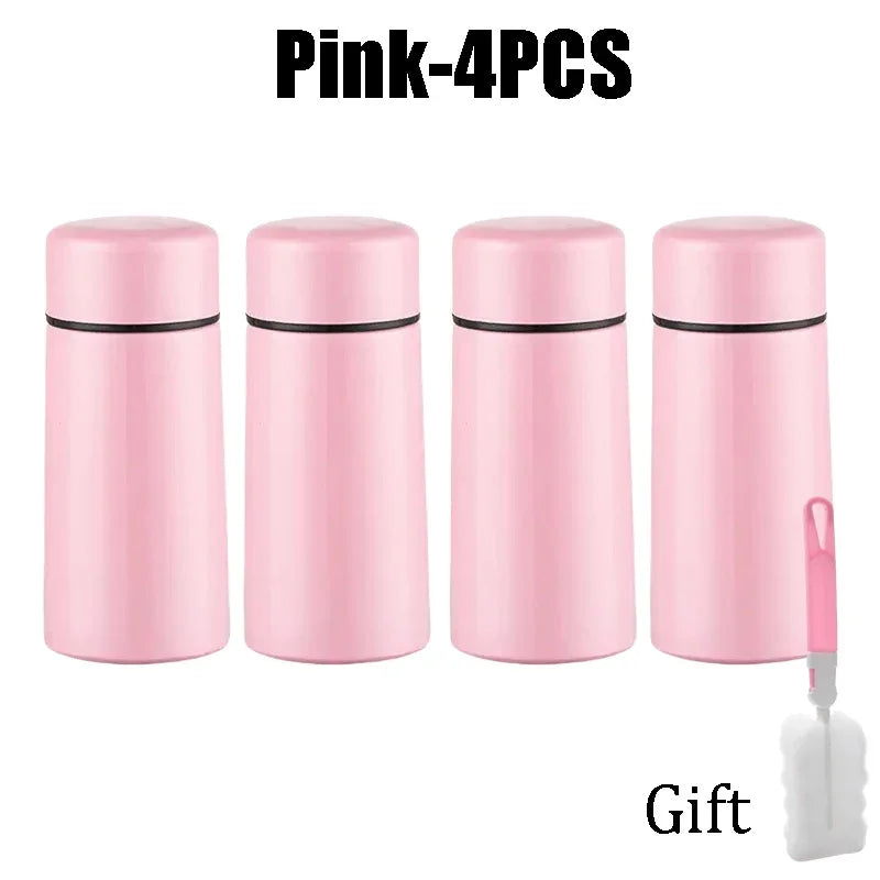 Mini Stainless Steel Thermos 160ml – Portable Pocket Flask for Coffee & Water