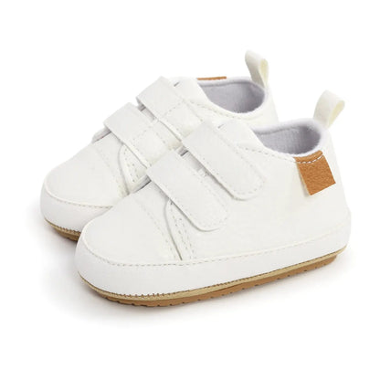 Baby First Walker Sneakers Anti-Slip PU Leather Shoes