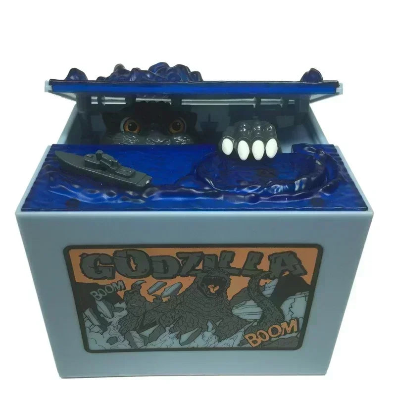 Godzilla Piggy Bank – Kids & Adults Coin Money Box