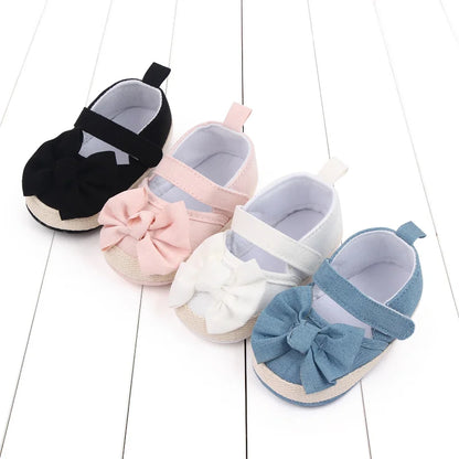 Baby Girl Mary Jane Shoes – Soft Sole Bowknot Sandal