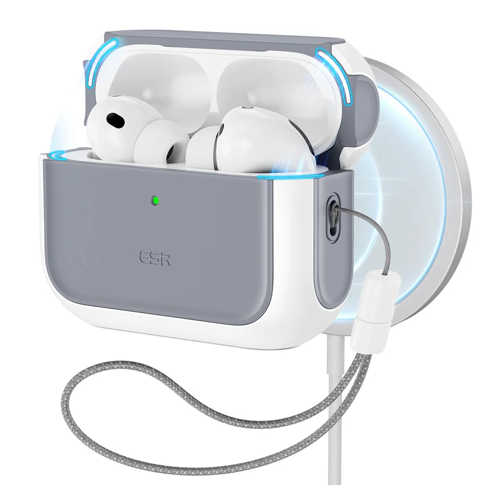 ESR AirPods Pro Case – Heavy-Duty Drop Protection with Carabiner Clip