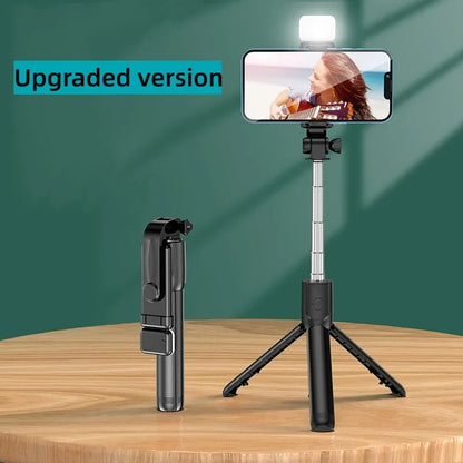 Selfie Stick Tripod with Fill Light & Bluetooth Remote